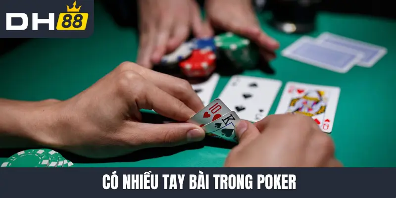 Có nhiều tay bài trong Poker